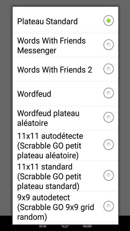 plateaux de Scrabble